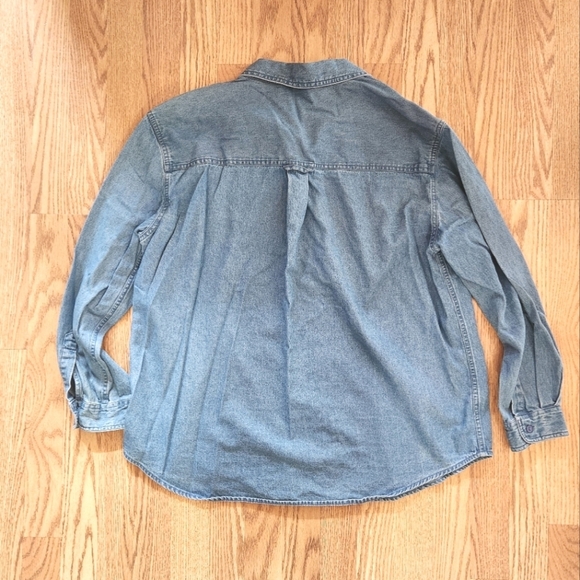 GUC Vintage Embroidered Denim Button-Up Shirt With Scarecrow, Size 2X - Picture 7 of 7